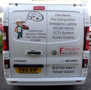 vehicle livery fraser fire and security