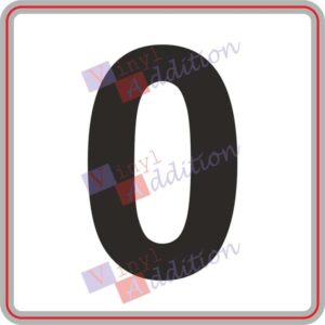 Wheelie bin number stickers