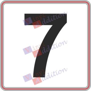 WHEELIE BIN NUMBER STICKER