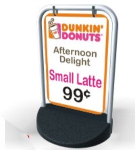 Swinger Panel Sign A Pavement Sign