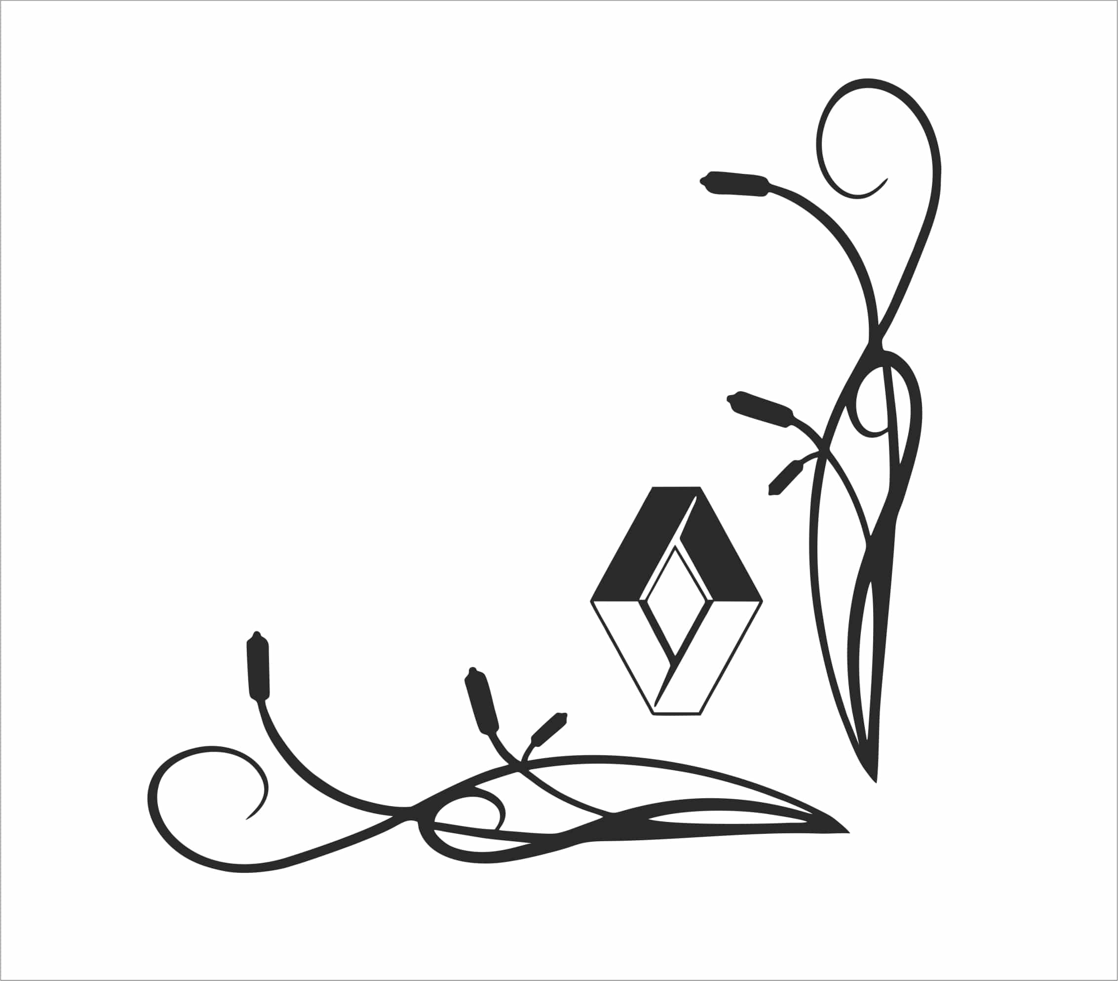 Renault Side window truck sticker