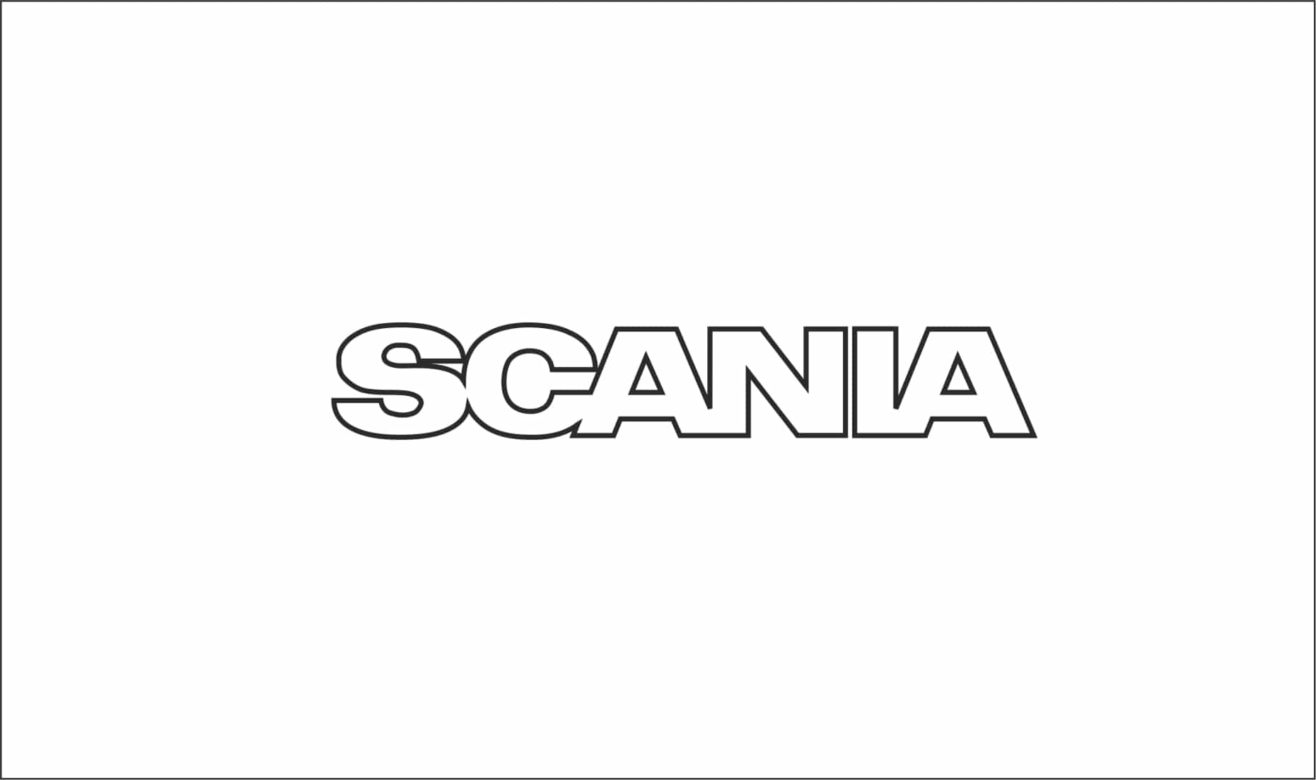 Scania truck windscreen sticker