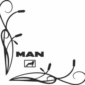 Truck window sticker MAN