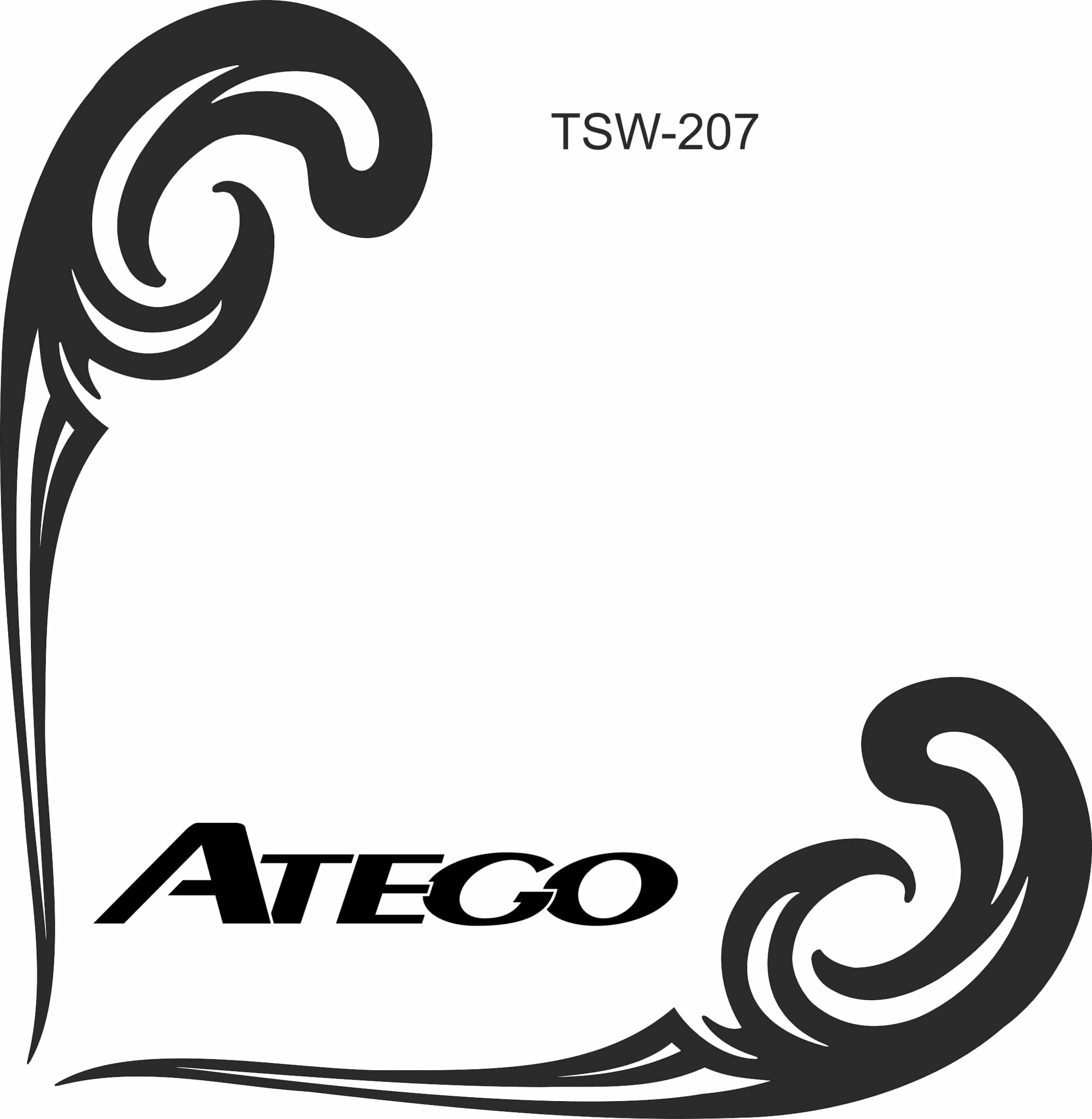 Atego side window truck sticker