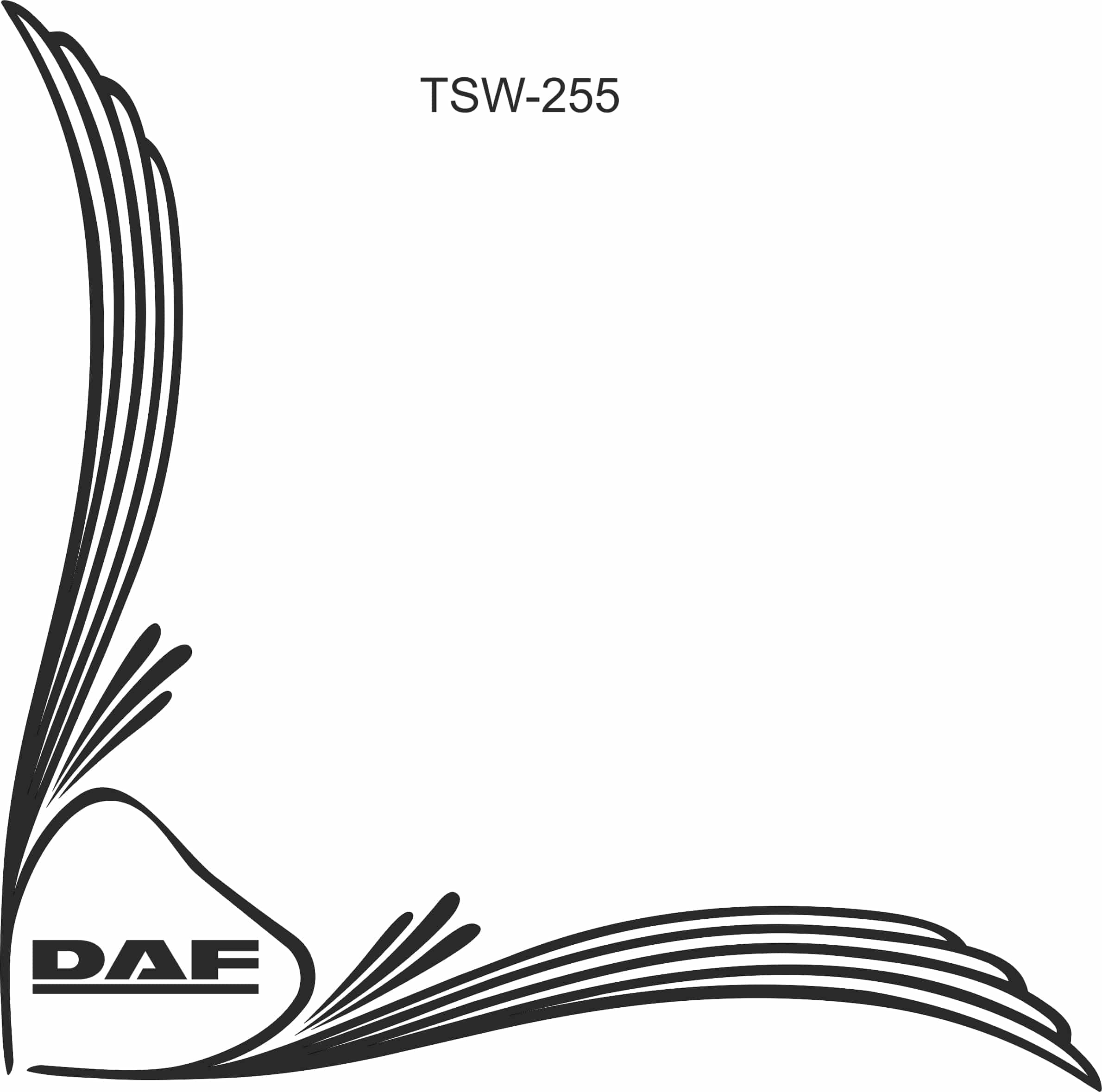 DAF side window truck Sticker