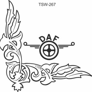 DAF side window lorry Sticker