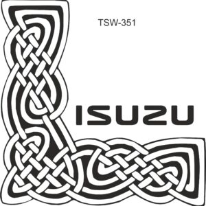 Truck window sticker Isuzu