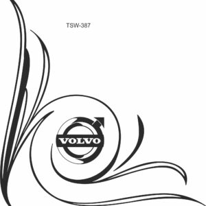 Volvo side window truck stickers