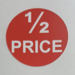 Half Price Sticky Labels