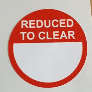 Reduced to Clear Stickers